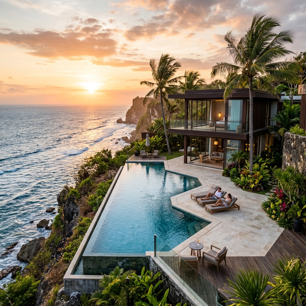 Foto Samudra Cliffside Villa - Villa di Bali